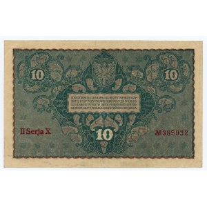 10 marek polskich 1919 - II Serja X