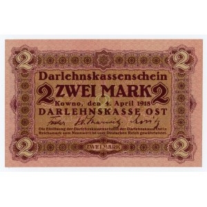 Kaunas - 2 marks 1918 - series A