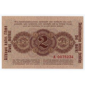 Kaunas - 2 marks 1918 - series A