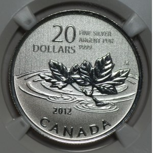 CANADA - 20 $ 2012 - Adieu au cent - NGC SP 69