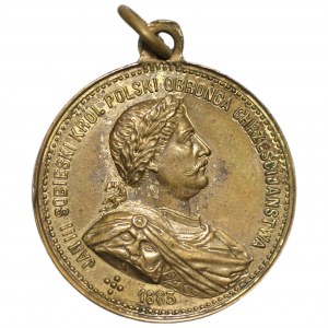 Medal, 200-lecie Odsieczy Wiedeńskiej - sygnowany Lauer