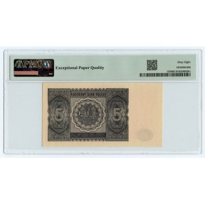 5 złotych 1946 - PMG 68 EPQ - TOP POP