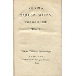 NARUSZEWICZ Adam - Wiersze różne. Tom I [1804]