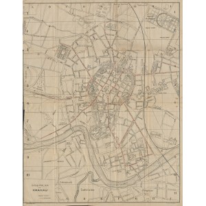 [Plan] Stadtplan von Krakau (Plan of Krakow) [1914].