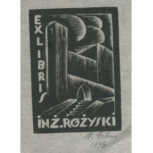 [ekslibris] GEBUS Stanisława - Ex libris inż. Różyski [1936]
