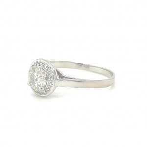RING IN WHITE GOLD 2.42 GR WITH DIAMONDS - RNG30902