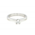 RING IN 18K WHITE GOLD 3.41 GR WITH SOLITAIRE DIAMOND - JG4041695
