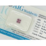 DIAMANT 0,54 CT FANCY PURPLE - SI3 - STRAHLENSCHLIFF - F20415