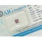 DIAMANT 0,54 CT FANCY PURPLE - SI3 - STRAHLENSCHLIFF - F20415