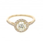 RING IN WHITE GOLD WITH 1 CARAT BRILLIANT DIAMOND - RNG10611