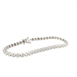 BRACELET IN GOLD 9.60 GR WITH DIAMONDS FOR 3.07 CARATS F VS2 19CM - DH30511