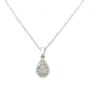 NECKLACE WITH DIAMONDS AND DIAMONDS 3.12 GR - DH30514