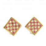 EARRINGS WITH DIAMONDS AND RUIES - AI30510