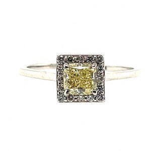 RING IN WHITE GOLD 1.56 GR WITH DIAMONDS AND BRILLIANTS - RNG21214