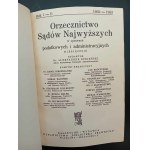 Orzecznictwo Sądów Najwyższych w sprawach podatkowych i administracyjnych 1932-1933