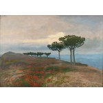 Iwan TRUSZ (1869 Wysocko, Ukraina - 1941 Lwów), Pejzaż z makami