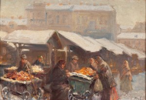 Erno ERB (1890 Lvov - 1943 Lvov), Trh za zimního dne