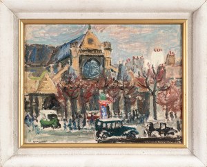 Stanislaw BORYSOWSKI (1901 Lviv - 1988 Torun), View of the church of St. Eustatius in Paris