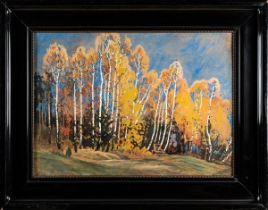 Togo Kazimierz FAŁAT (1904 - 1981 London), Autumn landscape with birches