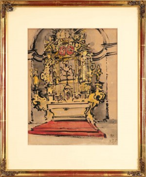 Stanisław NOAKOWSKI (1867 Nieszawa - 1928 Warszawa), Ołtarz barokowy, 1925