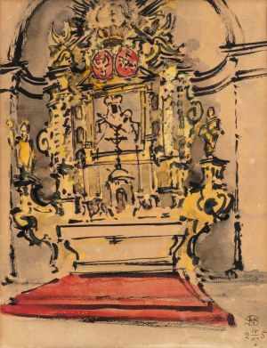 Stanisław NOAKOWSKI (1867 Nieszawa - 1928 Warszawa), Ołtarz barokowy, 1925