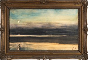 Julian FAŁAT (1853 Tuligłowy - 1929 Bystra), Il mare di notte