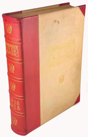 TEN YEARS OF RENEWED POLAND Commemorative Book 1918-1928. special edition. Binding by Robert Jahoda