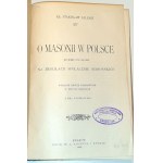 ZAŁĘSKI-O MASONIA IN POLAND published 1908.