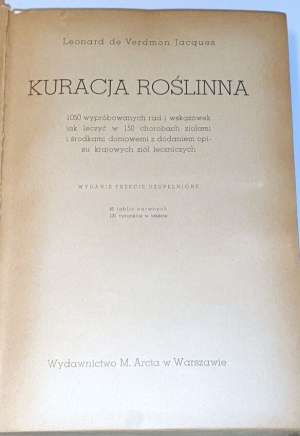 VERDMON - KÚRENIE RASTLÍN vyd. 1936 farebné dosky