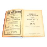 KSIĘGA ADRESOWA MIASTA STOŁECZNEGO POZNANIA na rok 1930