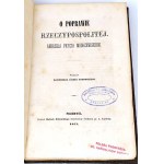 FRYCZ-MODRZEWSKI - O POPRAWIE RZECZYPOSPOLITEJ 1857