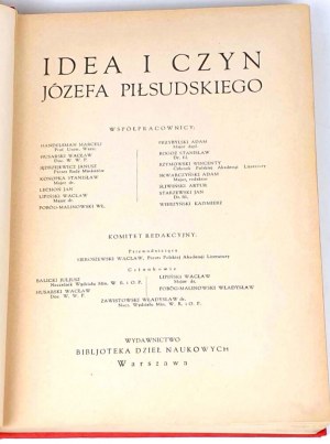 THE IDEA AND DESTINY OF JÓZEF PIŁSUDSKI published 1934.