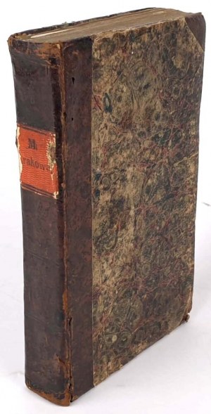 DESCRIPTION HISTORIQUE GRABOWSKI-DE LA VILLE DE KRAKOW ET DE SES ENVIRONS. Wyd.1, reliure 1822