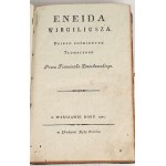 WERGILIUSZ- ENEIDA WIRGILIUSZA wyd.1, 1809