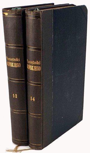 OGIÑSKI- PAMIĘTNIKI Z O¶MNASTEGO WIEKU vol. 1-4 [set in 2 vols.] 1870