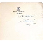 SLONIMSKI - POÉSIE 1951 dédicace de l'auteur