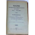 ROCZNIK TOWARZYSTWA HERALDYCZNEGO WE LWOWIE t. I-XI rok 1908-1932