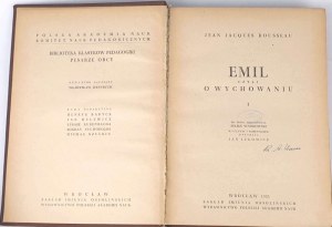 ROUSSEAU- EMIL WHAT IT IS ABOUT EDUCATION vol. I-II