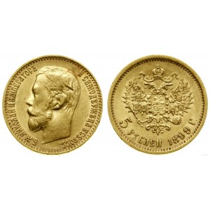 Russia, 5 rubles, 1899 ФЗ, St. Petersburg
