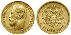Russia, 5 rubles, 1899 ФЗ, St. Petersburg