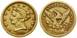 United States of America (USA), $2 1/2, 1856 S, San Francisco