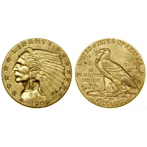 United States of America (USA), 2 1/2 dollars, 1909, Philadelphia