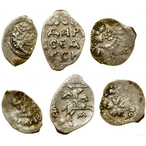 Wielkie Księstwo Moskiewskie, zestaw: 3 x dienga, 1462-1505, 2 x Moskwa, 1 x Nowogród