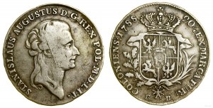 Pologne, demi-taler, 1788 EB, Varsovie