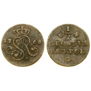 Polska, półgrosz, 1768 G, Kraków