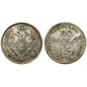Polska, 30 kopiejek = 2 złote, 1834 MW, Warszawa