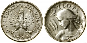 Polonia, 2 zloty, 1925, Londra