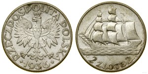 Polonia, 2 zloty, 1936, Varsavia