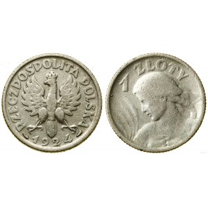 Poland, 1 zloty, 1924, Paris