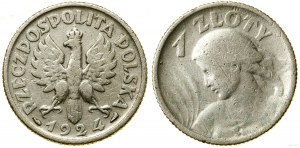 Poland, 1 zloty, 1924, Paris